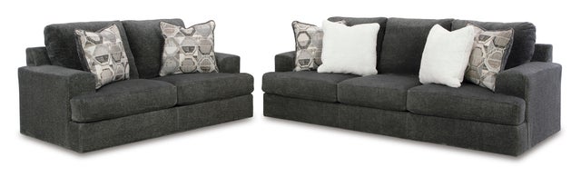 Karinne Smoke Sofa and Loveseat 31402