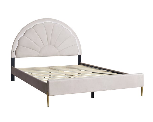 Flora Pink LED Platform Bed