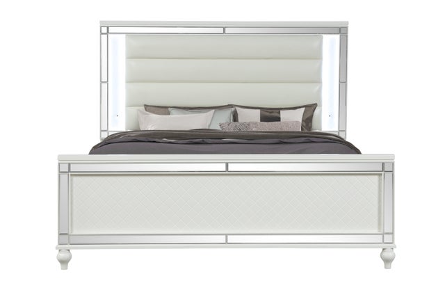 Stars White Panel Bedroom Set