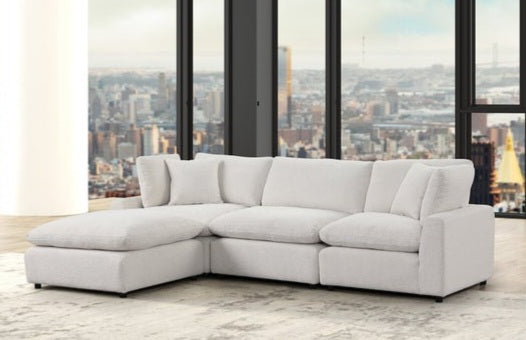 Sky 118" Sand Boucle Modular Sectional