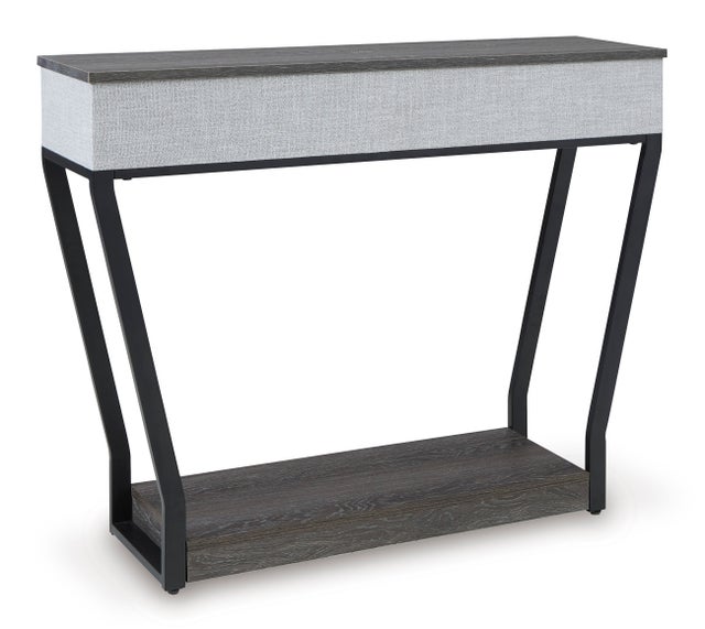 Sethlen Gray/Black Console Table   A4000640