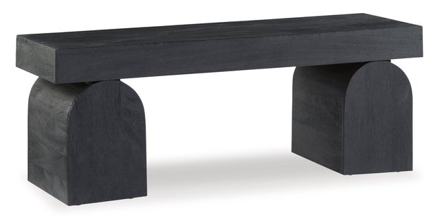 Holgrove Black Accent Bench A3000683