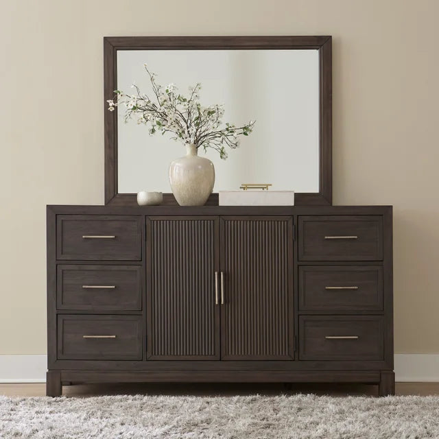 Cafe/Grey Panel Bedroom Set 313