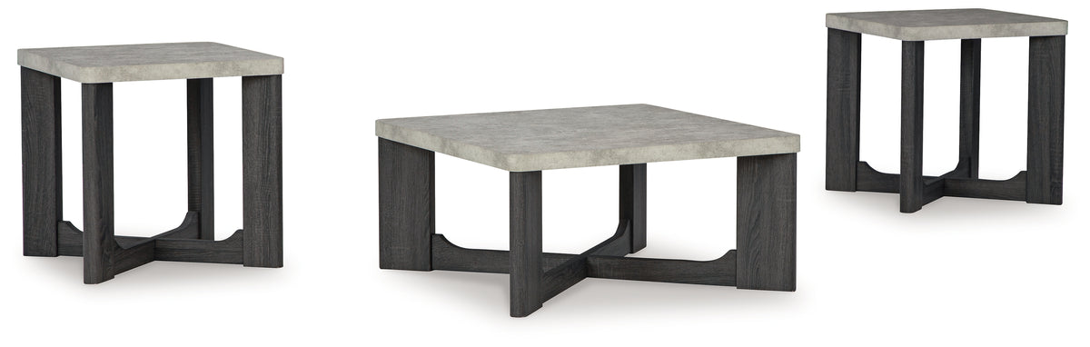 Sharstorm Two-tone Gray Table (Set of 3)  T251-13