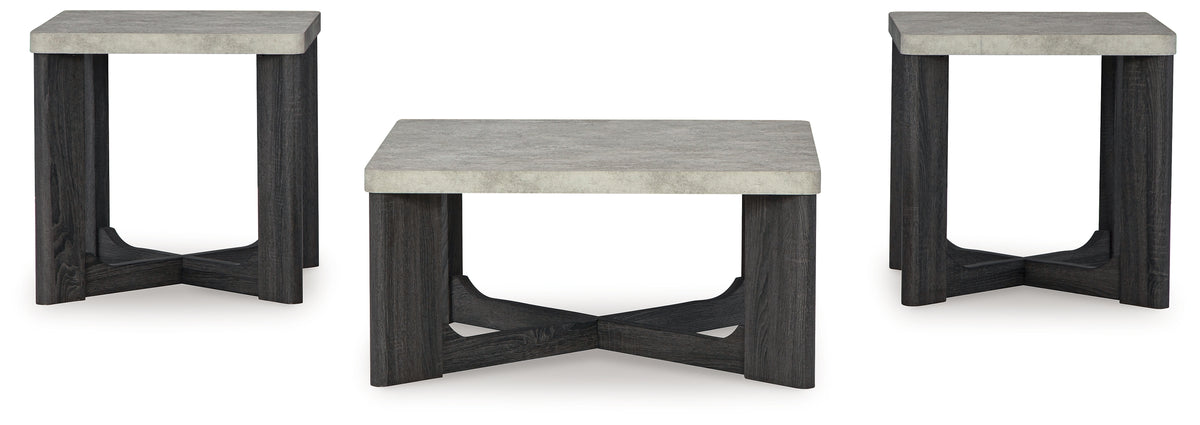 Sharstorm Two-tone Gray Table (Set of 3)  T251-13