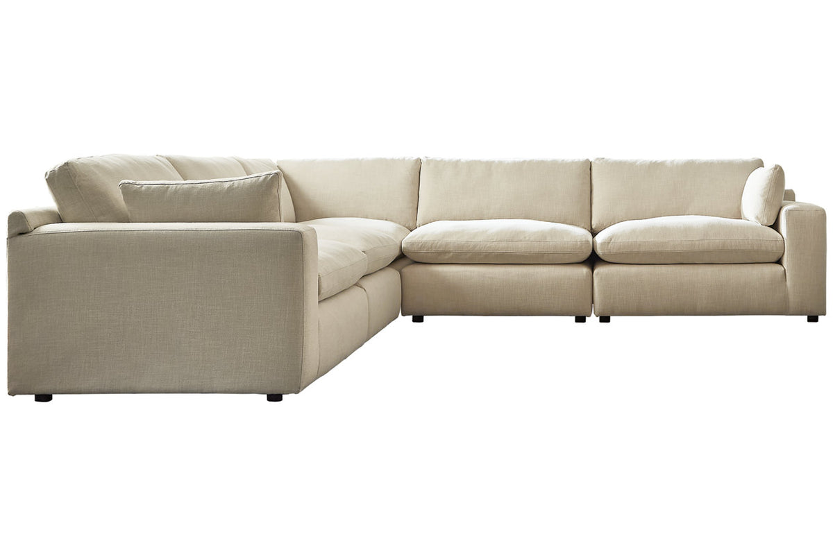 Elyza Linen OVERSIZE 5pc Moduler Sectional 10006