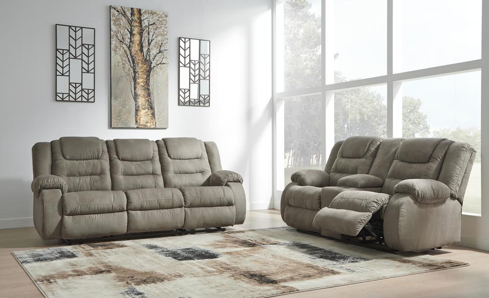 Mc Cade Cobblestone Reclining Sofa and Loveseat 10104