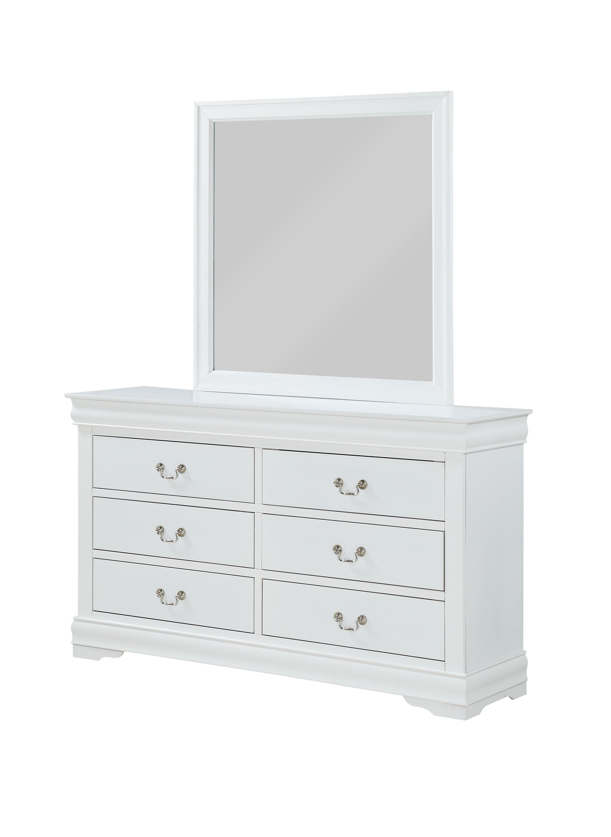 Louis Philip White Sleigh Bedroom Set B3650 - Harwin Furniture