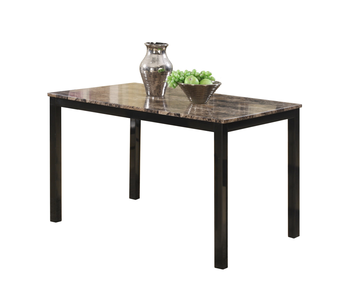 Aiden Brown/Black 5pc  Rectangular Dining Set | 1217