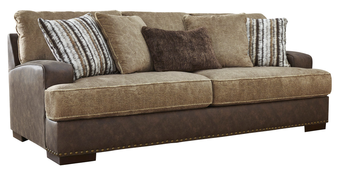 Alesbury Chocolate Sofa and Loveseat 18704