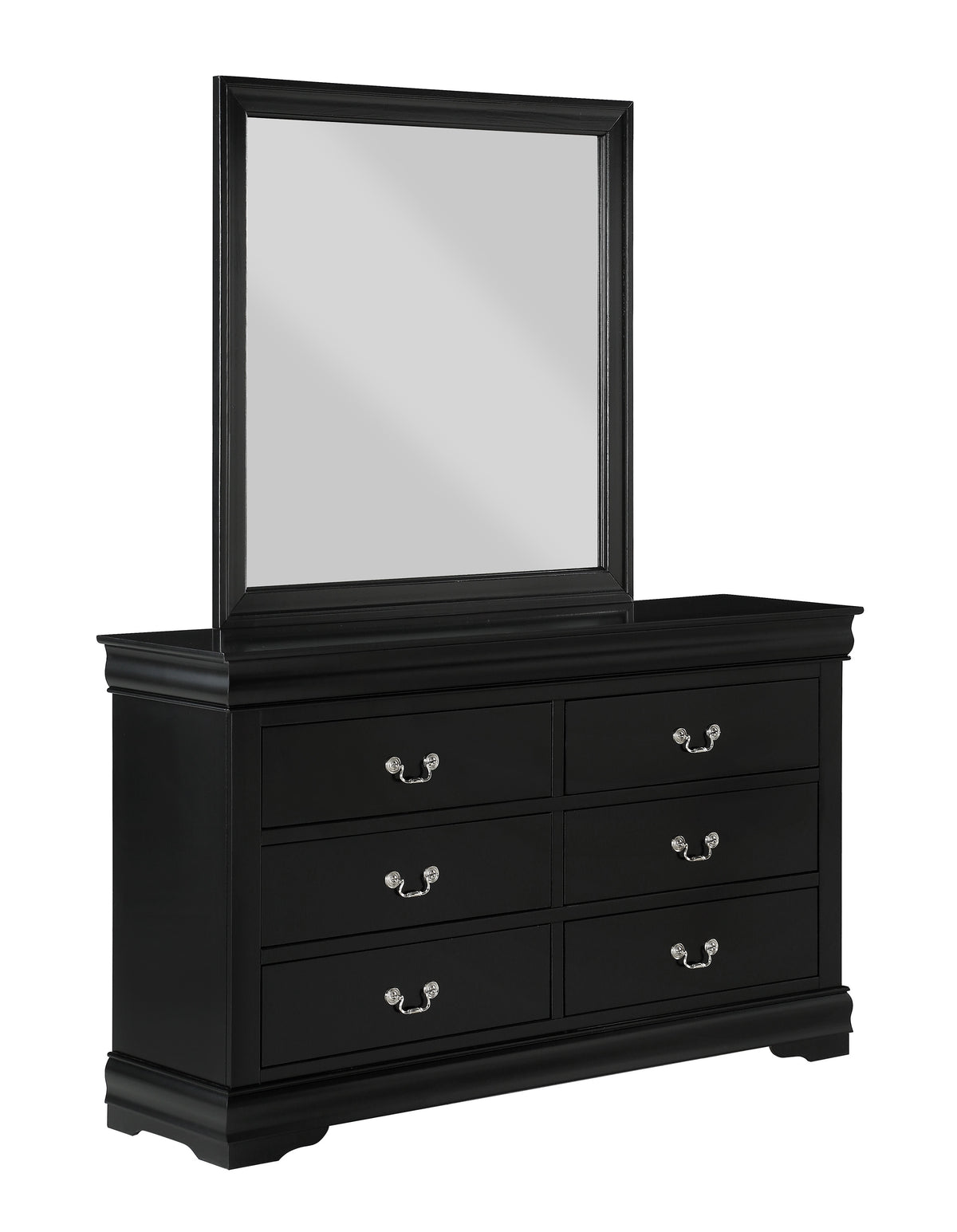 Louis Philip Black Sleigh Bedroom Set B3950 - Harwin Furniture