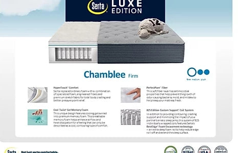 Serta Chamblee Memory Foam Queen Firm Mattress