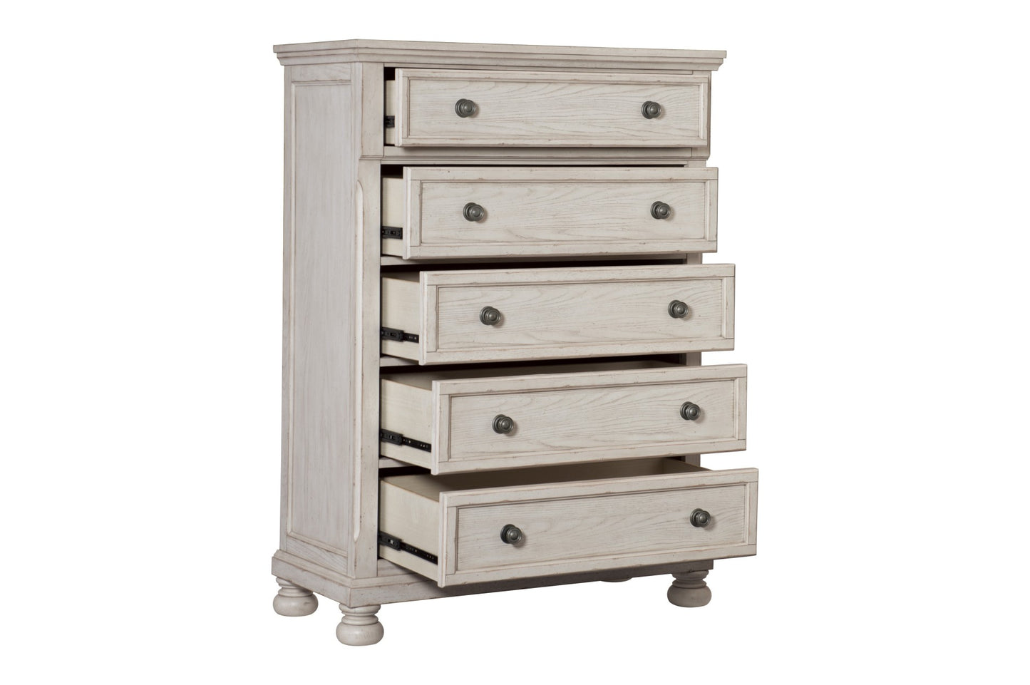 Bethel White Finish Platform Storage Bedroom Set 2259