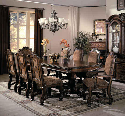 Neo Renaissance Brown Formal Extendable  Dining Set | 2400