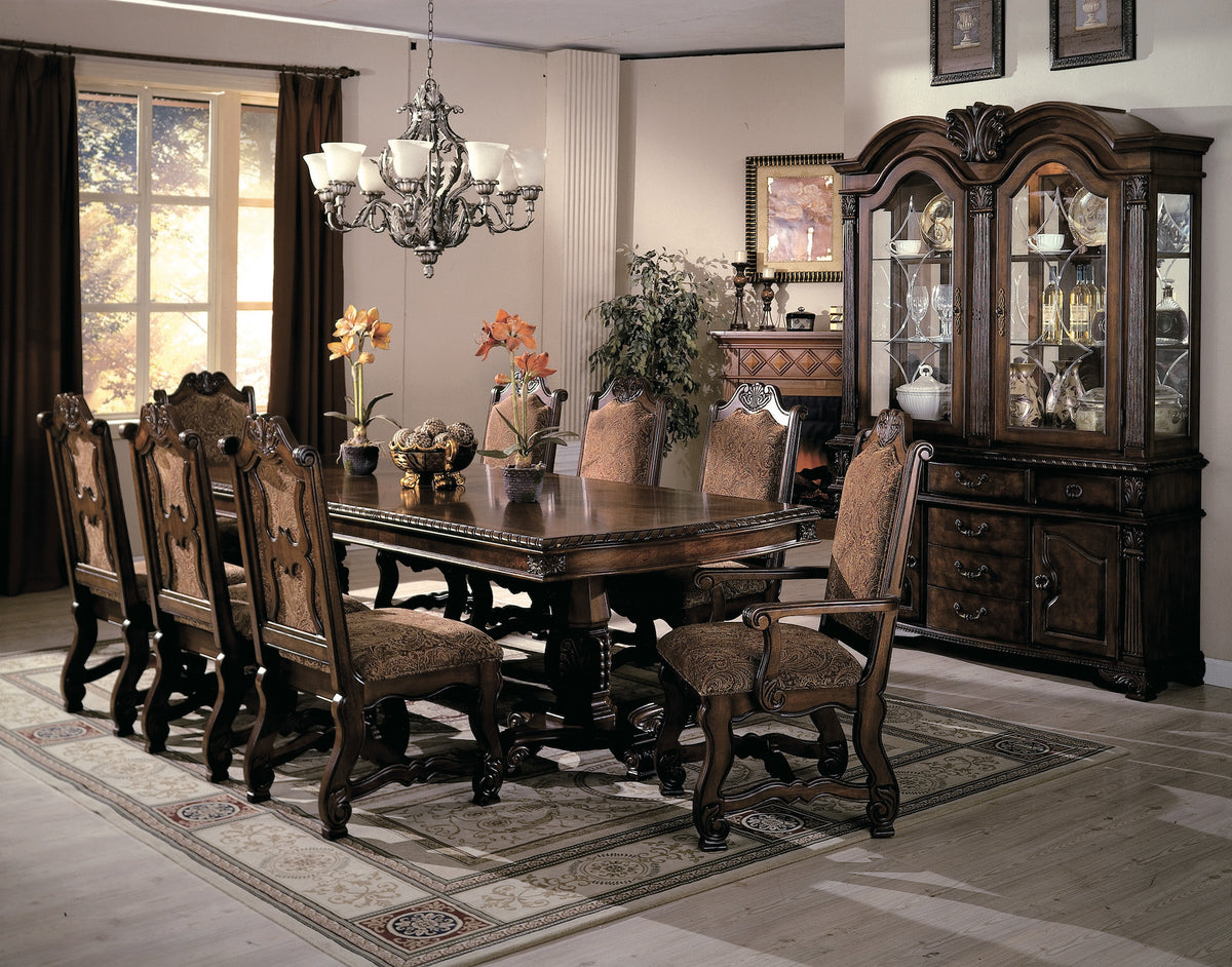 Neo Renaissance Brown Formal Extendable  Dining Set | 2400