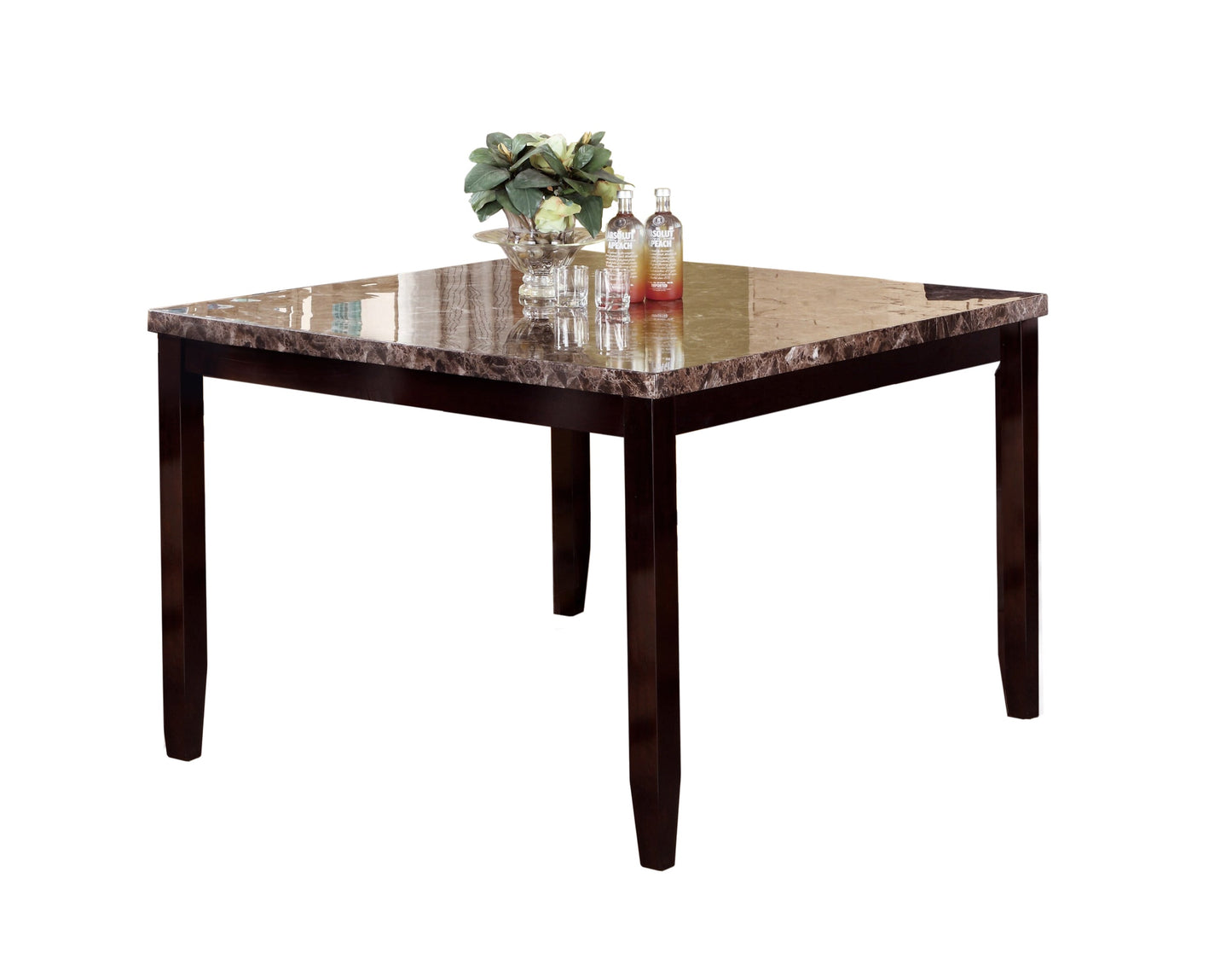 Ferrara Brown Faux Marble Counter Height  Set | 2721