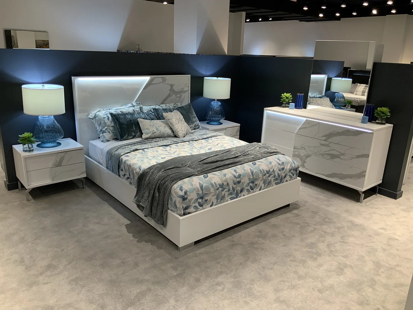 Sofia Collection LED Italian Bedroom Set