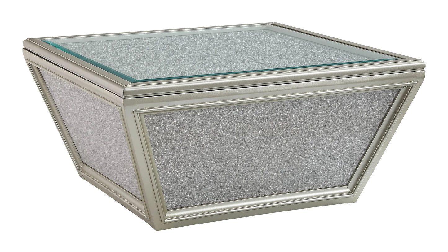 Traleena Silver Finish Coffee Table T957-8