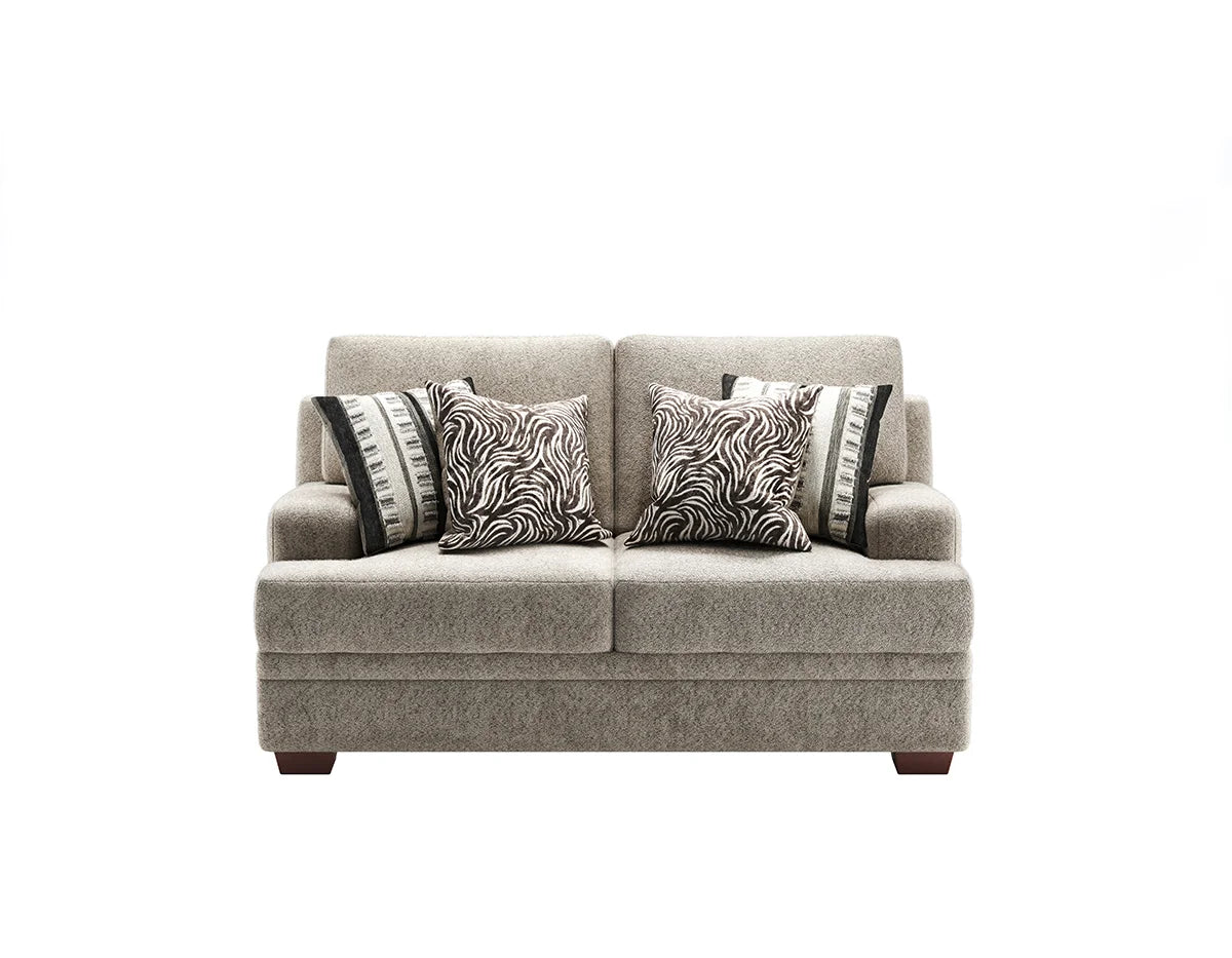 Pandora Teddy Bear Grey Sofa and Loveseat S8825