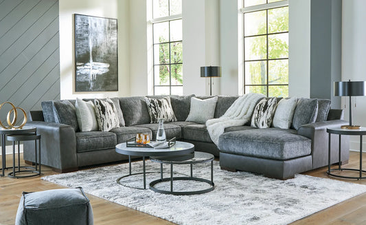 Larkstone Pewter 4pc RAF Sectional