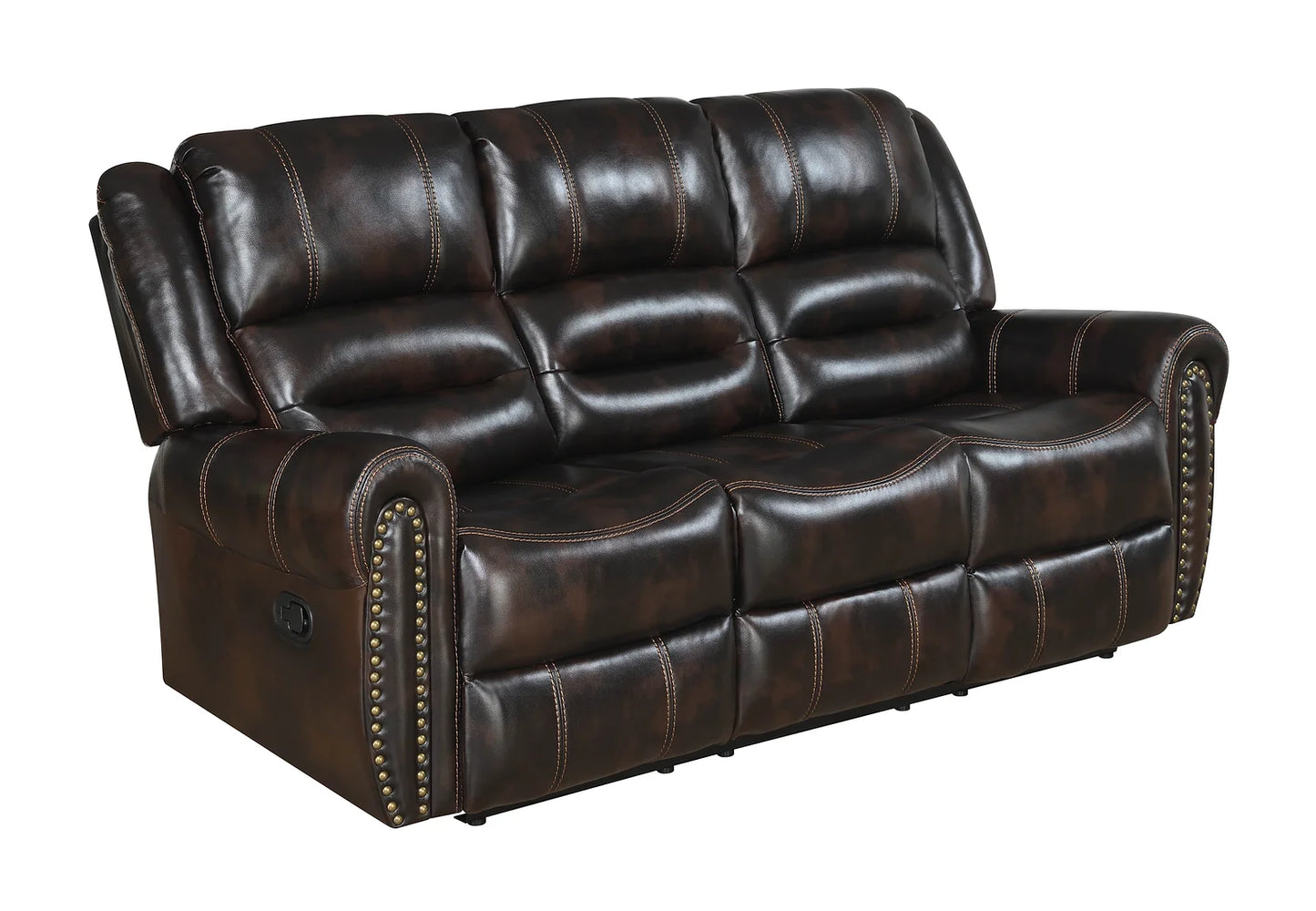 Houston II Brown 3pc Reclining Set S9001