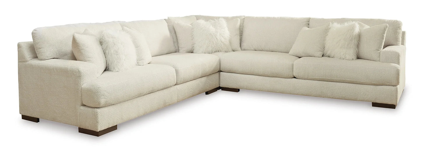 Zada Ivory 3pc Sectional 52204