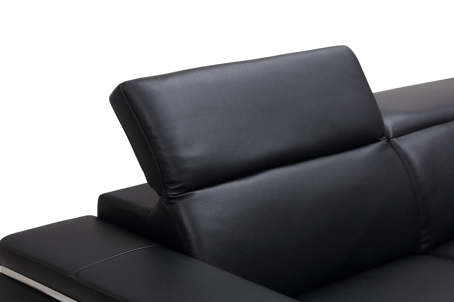 Adrian Black LEATHER MATCH Sofa and Loveseat MI 2205