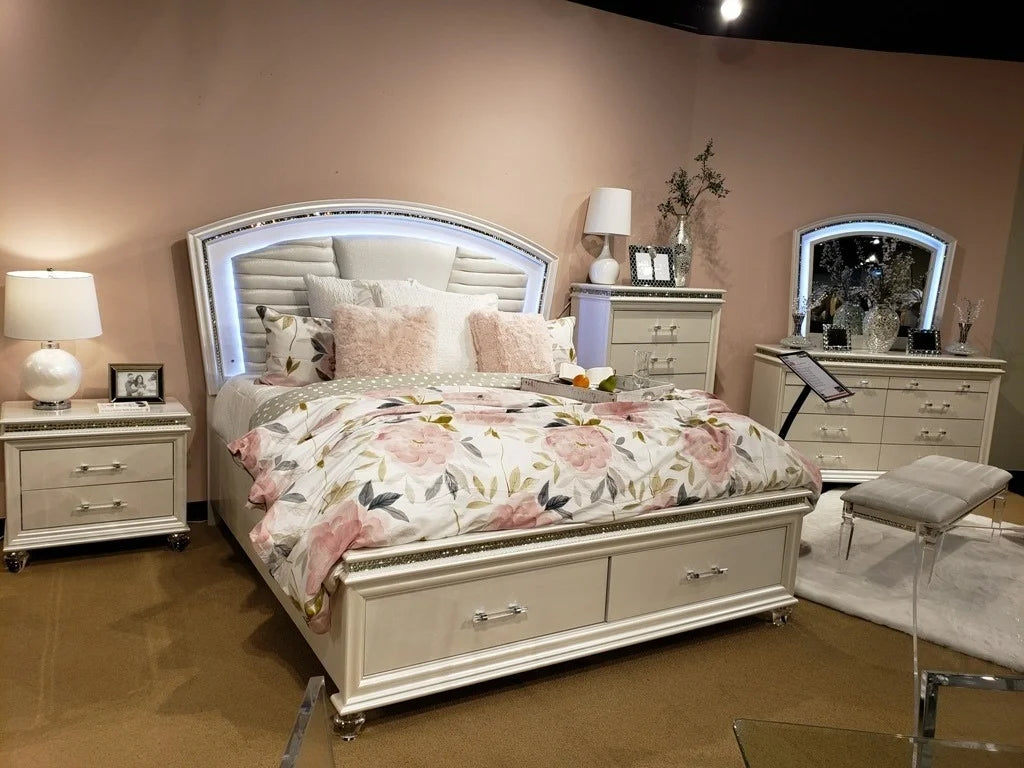 Valencia LED Storage Bedroom Set B6000