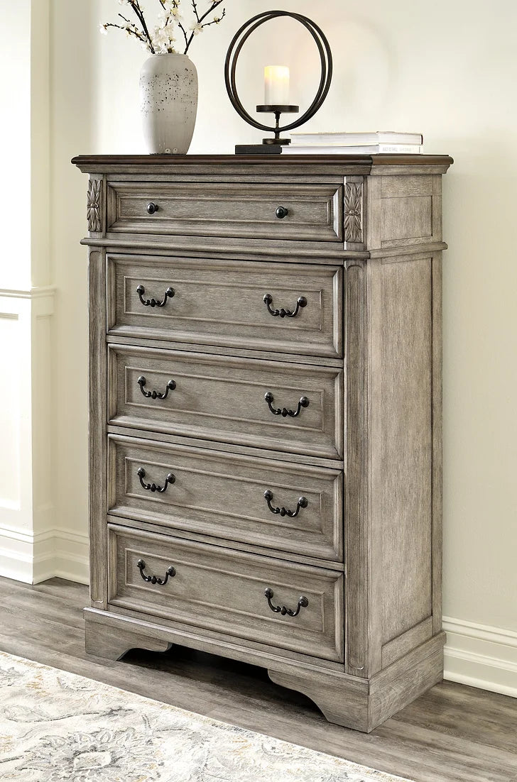 Lodenbay Antique Gray Panel Bedroom Set B751