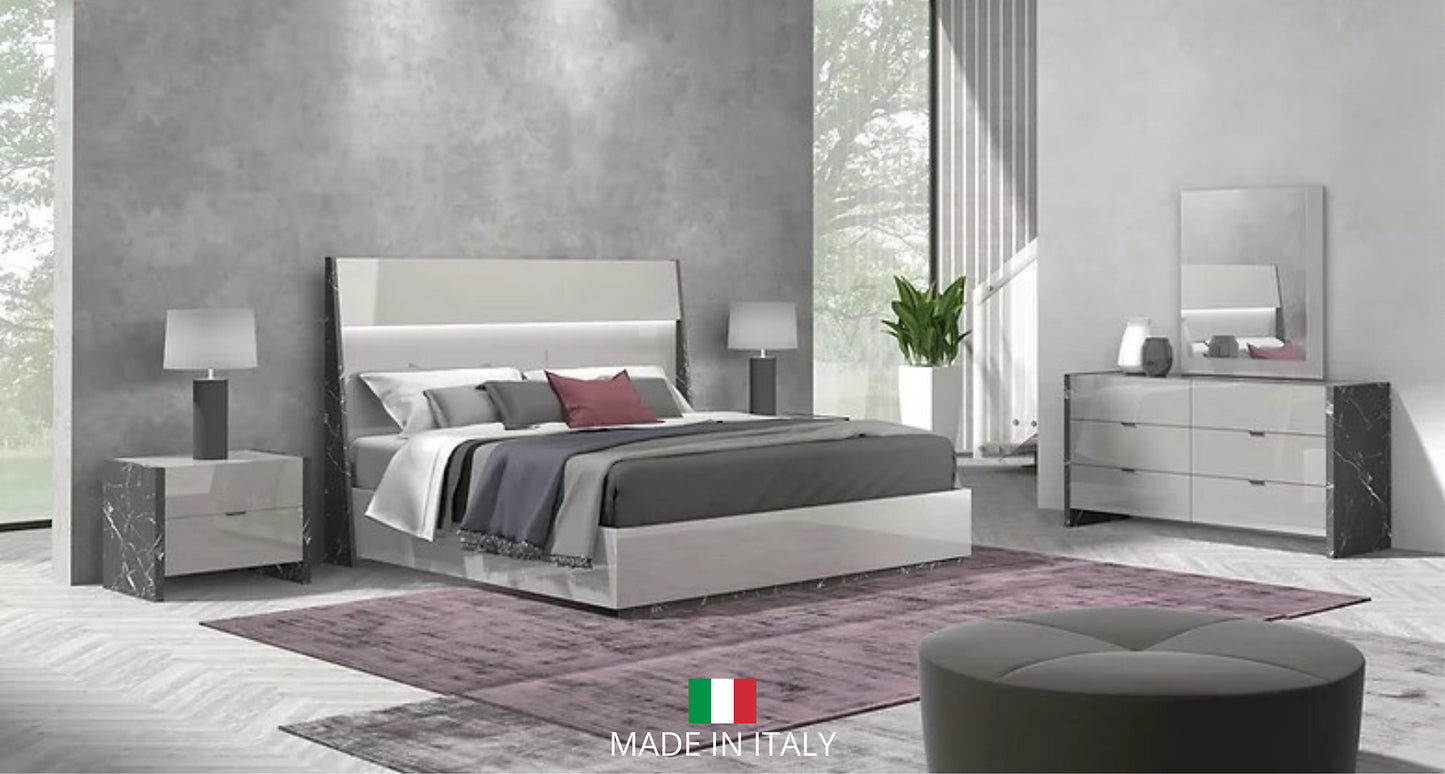 Stoneage Collection LED Italian  Bedroom Set