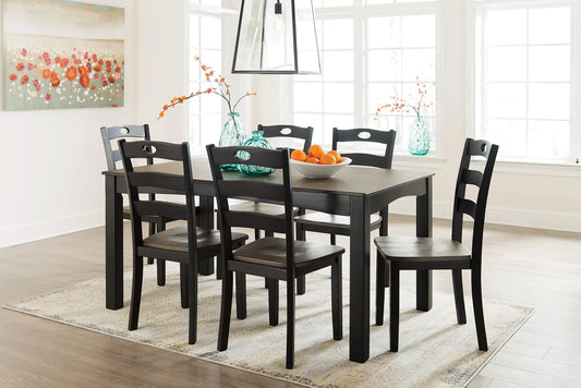 Froshburg 7pc Dining Room Set D338-425