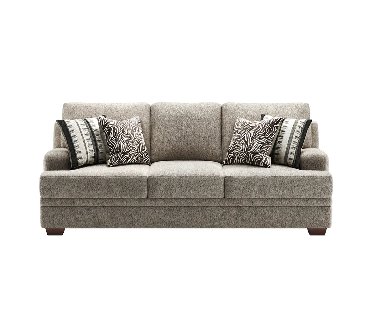 Pandora Teddy Bear Grey Sofa and Loveseat S8825