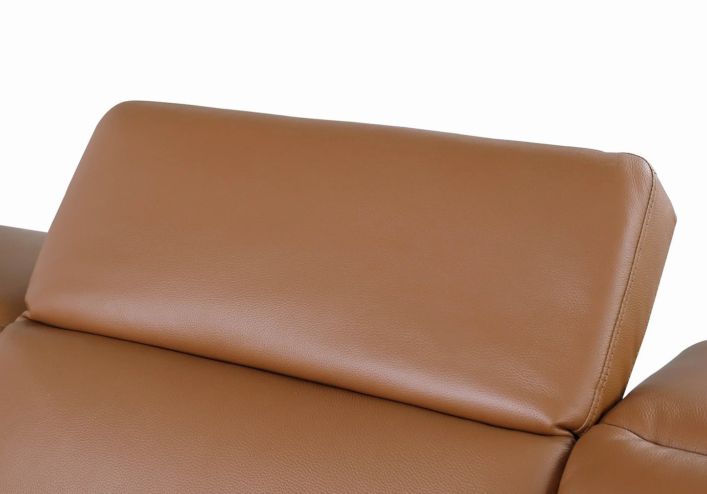 Leonardo Caramel 2-POWER Top Grain Leather Match Sectional MI632