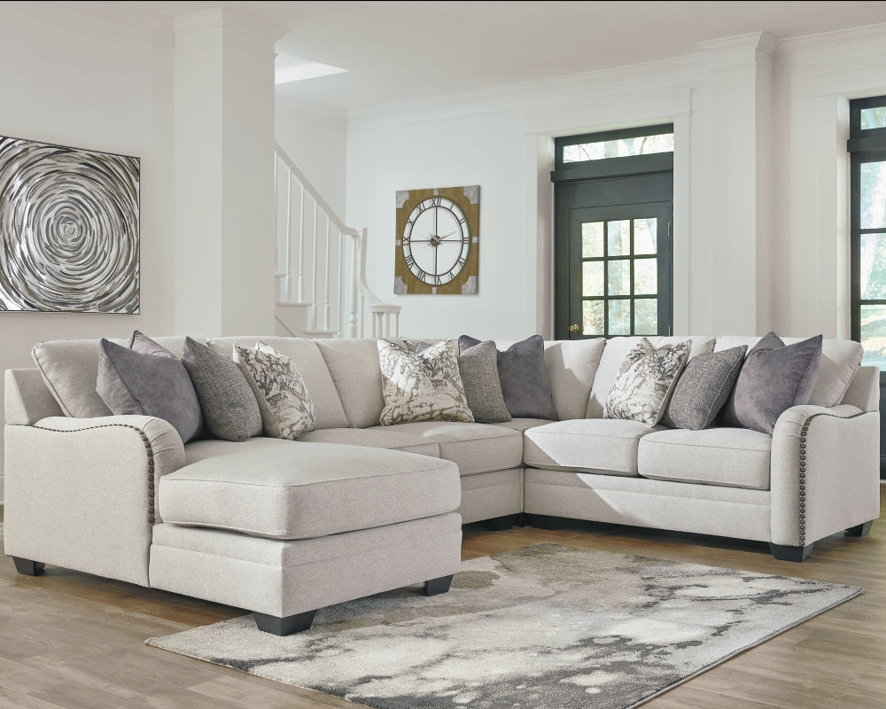 Dellara Chalk 4pc LAF Chaise Sectional 32101