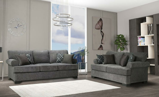 Melstone Charcoal Sofa & Loveseat