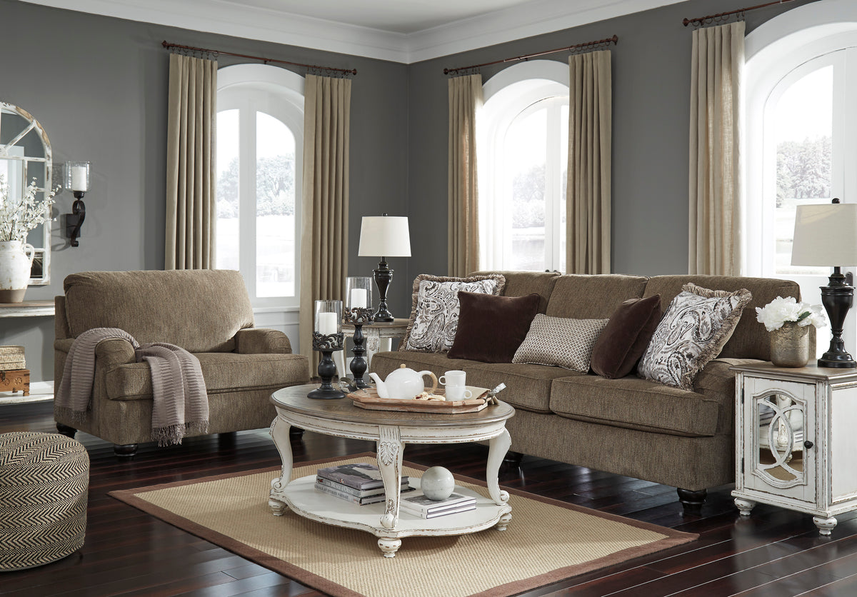 Braemar Brown Sofa and Loveseat 40901