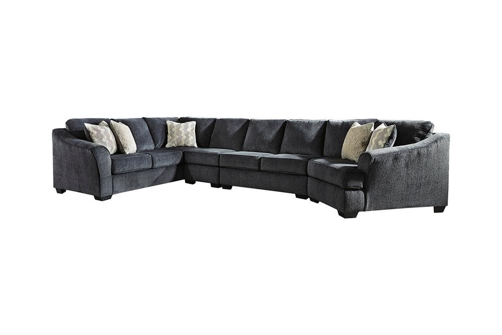 Eltmann Slate 4pc RAF Sectional with Cuddler 41303