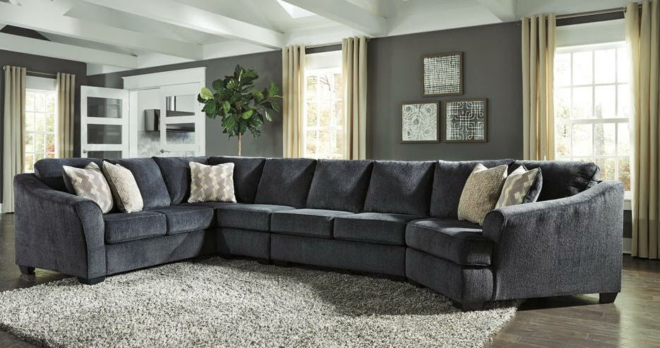 Eltmann Slate 4pc RAF Sectional with Cuddler 41303