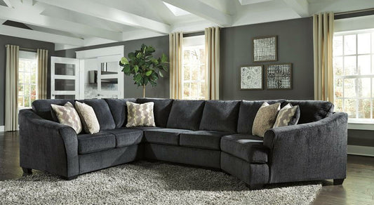 Eltmann Slate 3-Piece Sectional with Cuddler | 41303