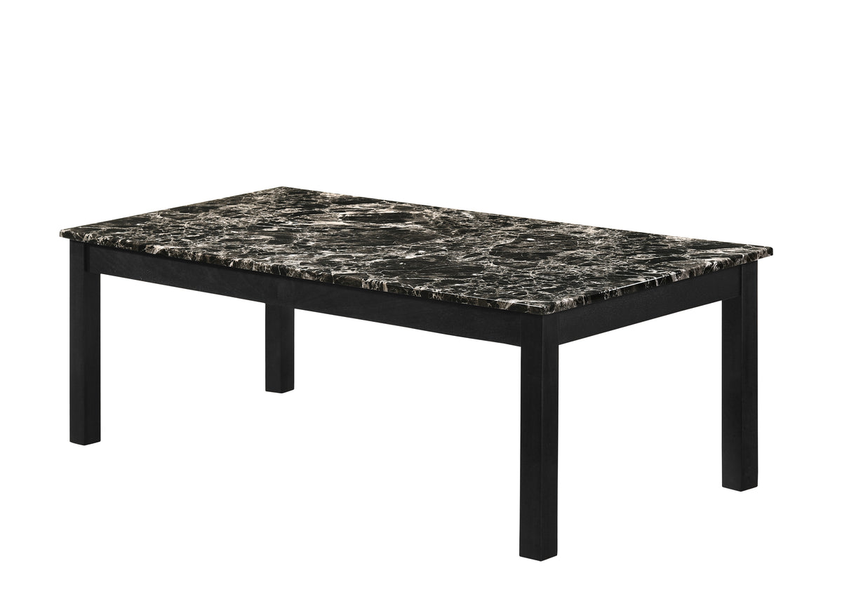 Thurner Black 3-Piece Coffee Table Set 4167