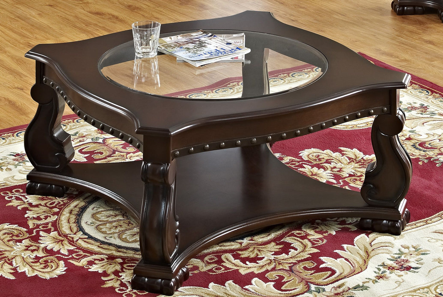 Madison Brown Wood 3-Pc Coffee Table Set 4320