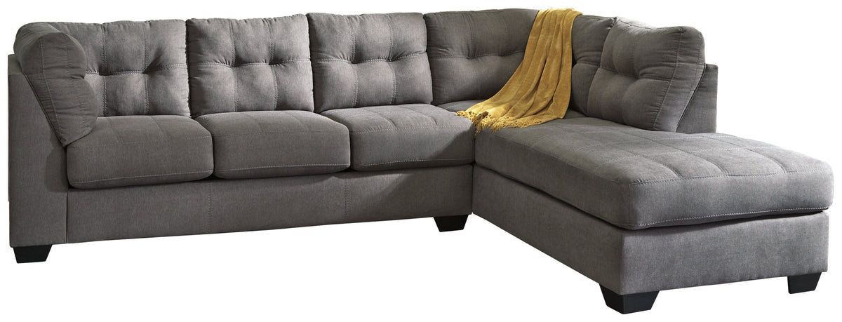 Maier Charcoal 2-Piece RAF Sectional with Chaise | 45220