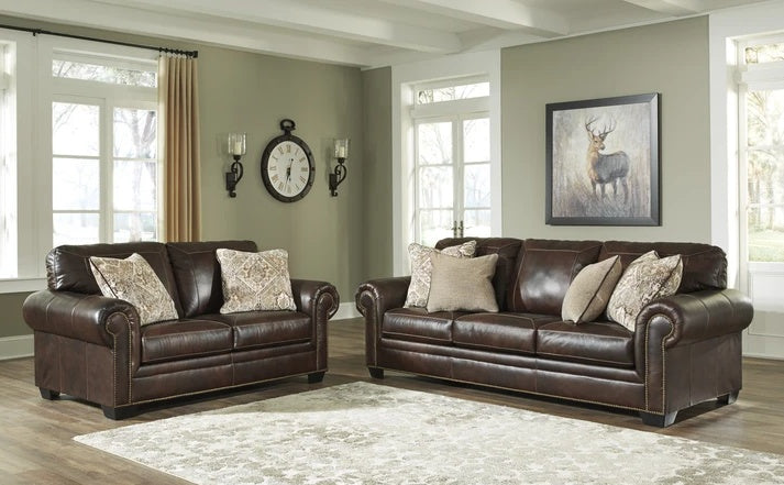 Roleson Walnut Sofa and Loveseat 58702