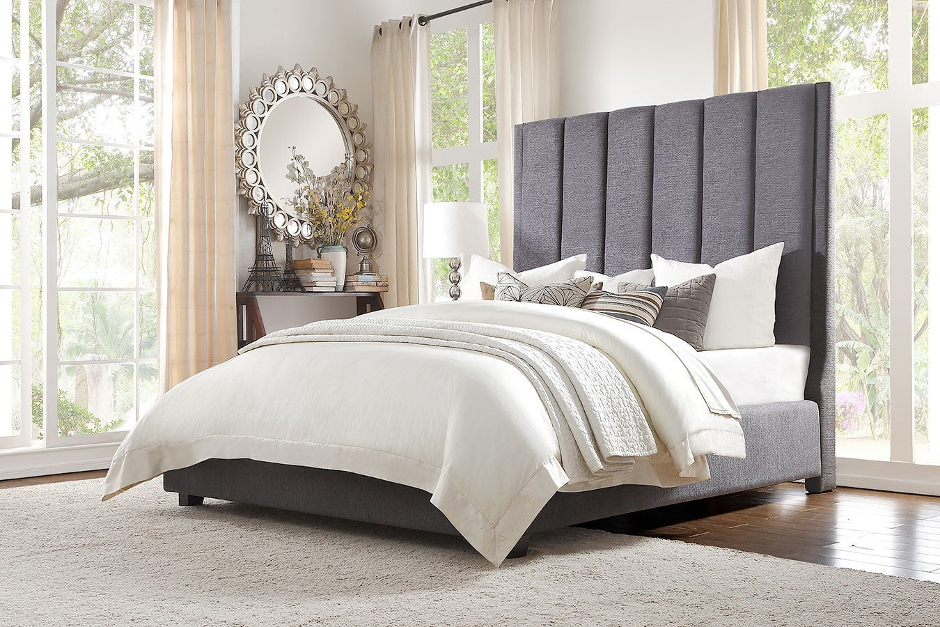 Neunan Gray King Bed 5876