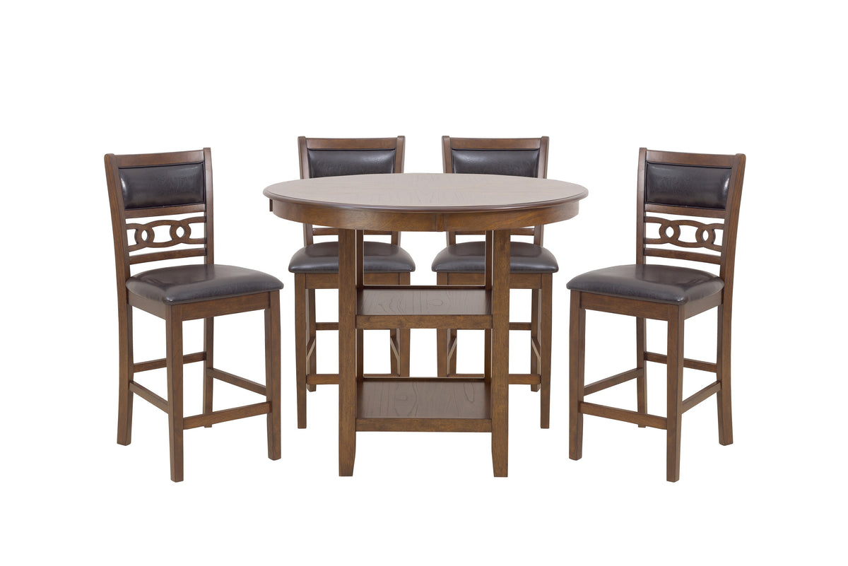 Mia Brown 5pc Counter Height Set SH1155