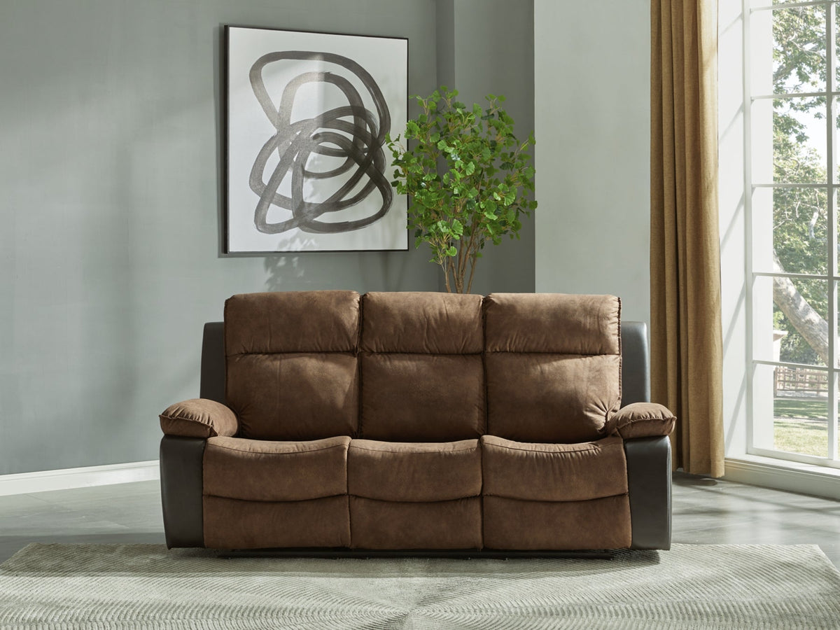 Woodsway Brown Reclining Sofa and Loveseat 64505