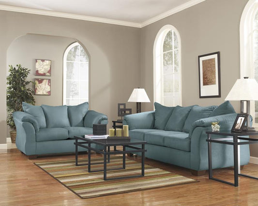 Darcy Sky Living Room Set