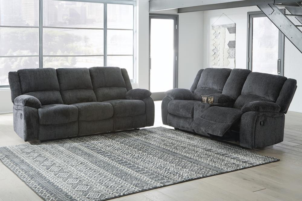 Draycoll Slate Reclining Sofa & Loveseat 76504