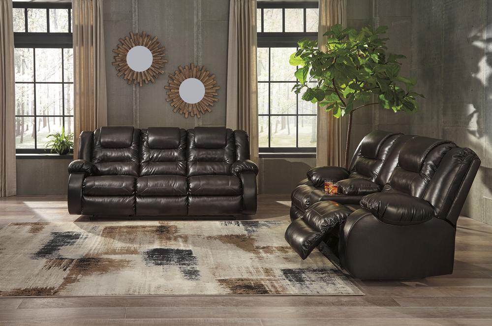 Vacherie Chocolate Reclining Sofa & Loveseat 79307