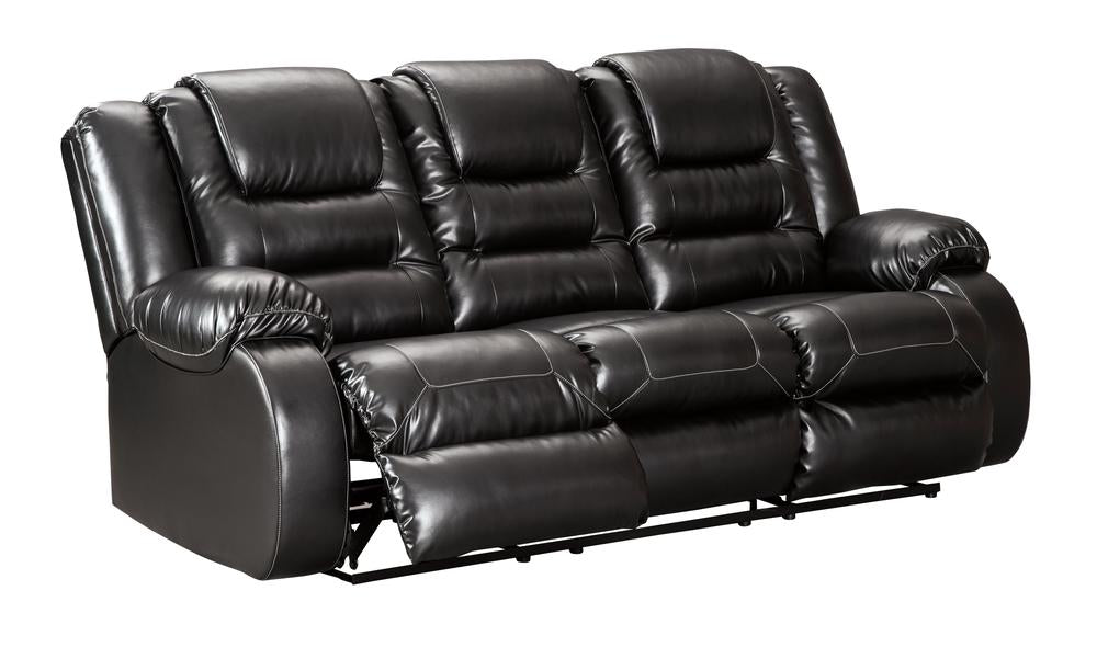 Vacherie Black Reclining Sofa & Loveseat 79308